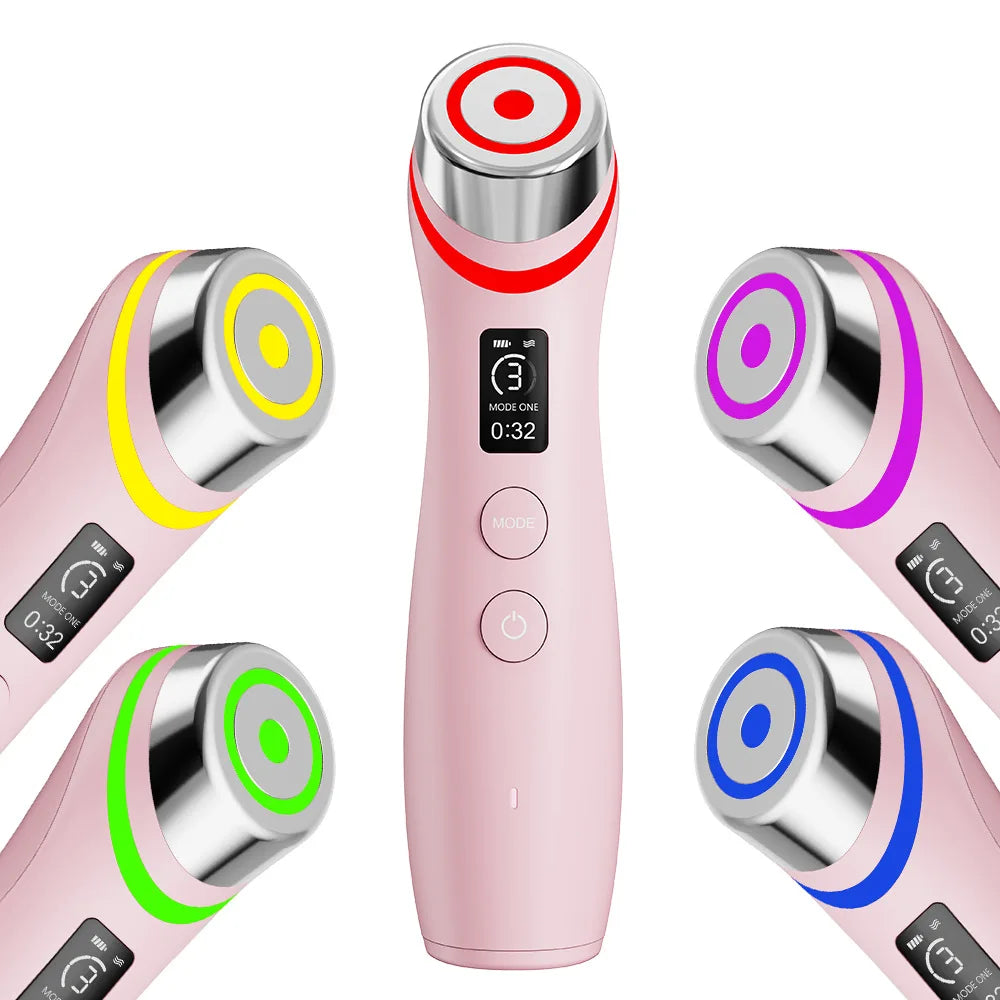 Booster Pro Led Facial Light Therapy 5 Colors Eye Beauty Wand Red Light Eye Massager for Skincare Rejuvenation Tool