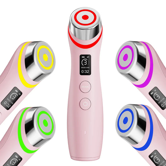 Booster Pro Led Facial Light Therapy 5 Colors Eye Beauty Wand Red Light Eye Massager for Skincare Rejuvenation Tool